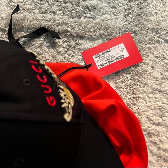 Gucci NWT Authentic Black Yankee Logo Baseball Cap - Picture 3 of 4